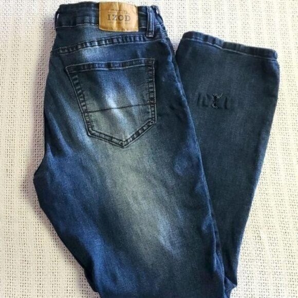 Izod Comfort Straight Stretch Sz. 32 x 30 Blue Jeans - Picture 1 of 10